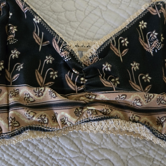 🌸Spell Bohemian Royale Charcoal Bralette SZ L 🖤🦄 1 DAY SALE❣️ - Picture 6 of 7